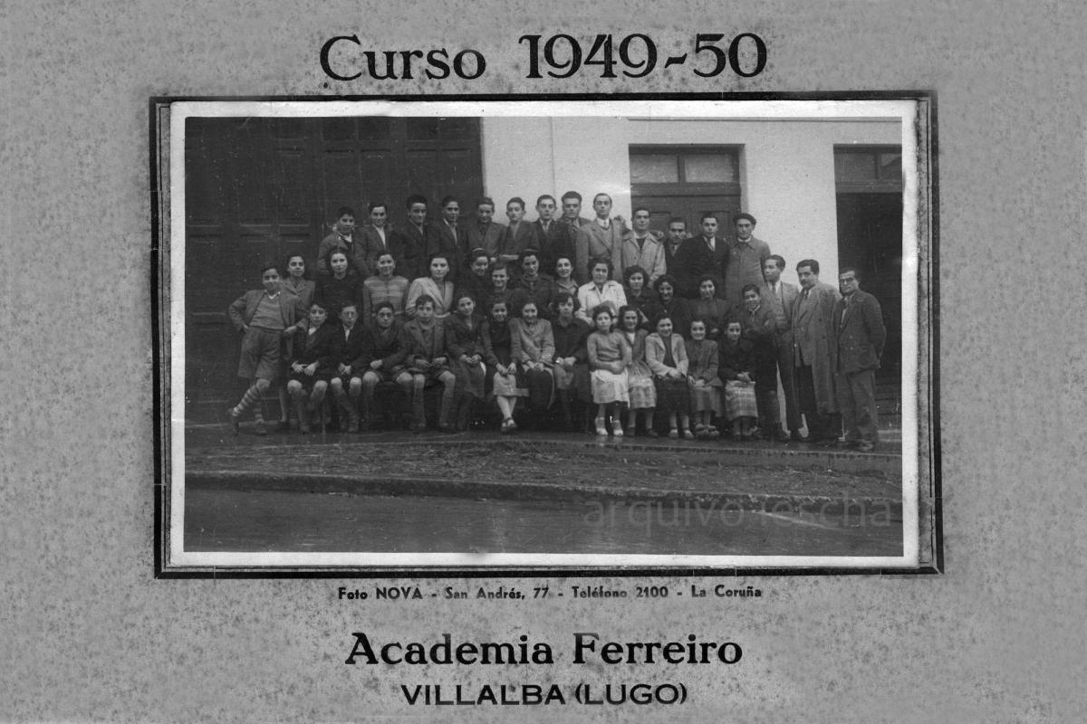 1949-1950 - Academia Ferreiro (Foto cedida polo Iescha)